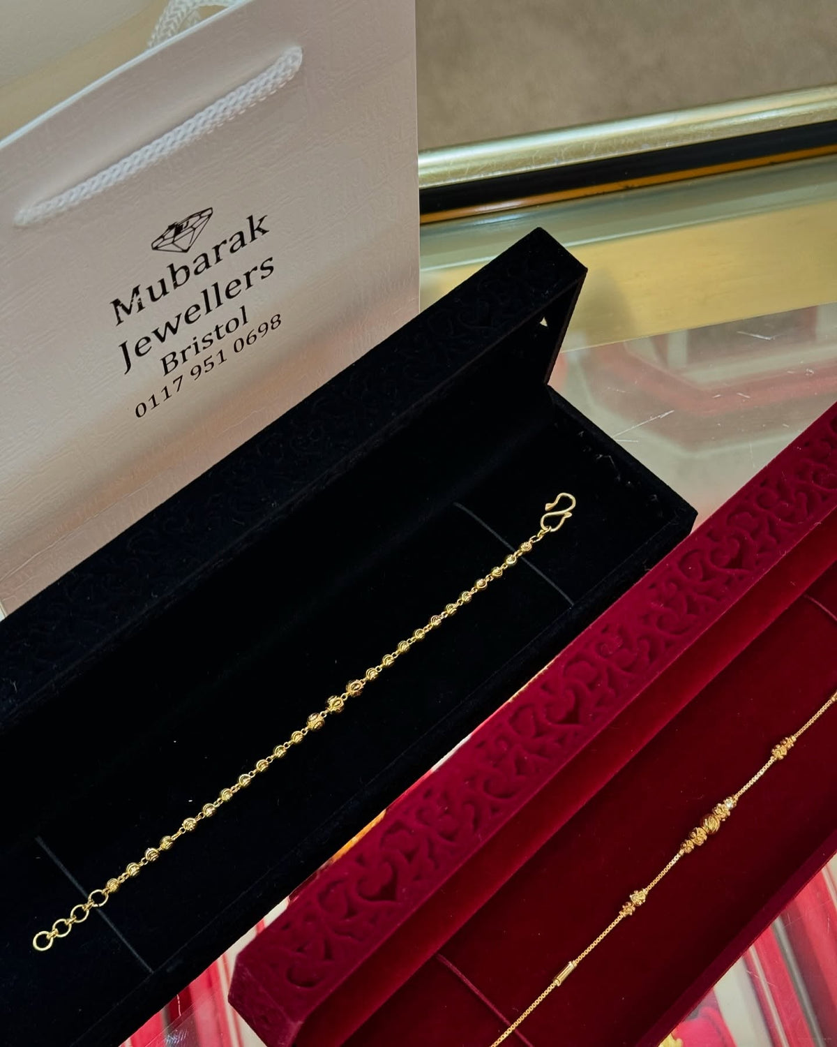 Textured Gold Bracelet — original Mubarak Jewellers photograph