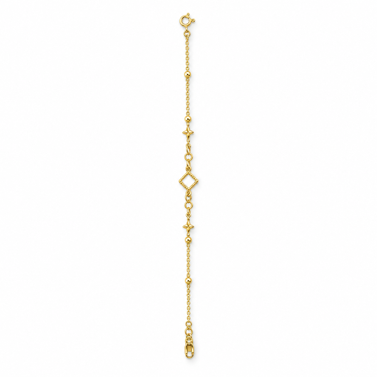 Celestial Station Gold Bracelet — studio image on white background