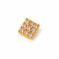 Classic Gold Nose Stud — studio image on white background