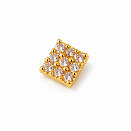 Classic Gold Nose Stud — studio image on white background