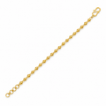 Textured Gold Bracelet — studio image on white background